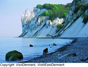 Die Steilküste auf Møn, Dänemark