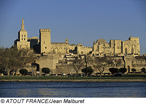die Altstadt von Avignon
