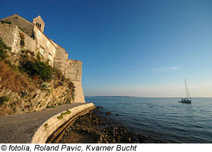 Segelboot an der Kvarner Bucht