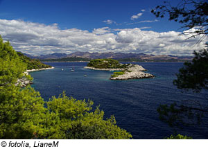 Die Südspitze der Insel Mljet